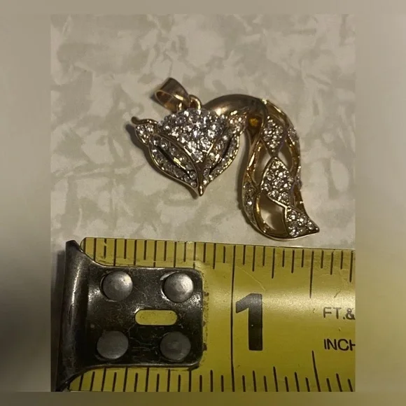 🦊 Crystal Articulating Fox Pendant #7630 - Picture 5 of 6